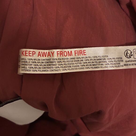 Free People In a Pillow Puffer Anorak Coat Size S Pink 1/2 Zip Insulated Hooded - Picture 6 of 8